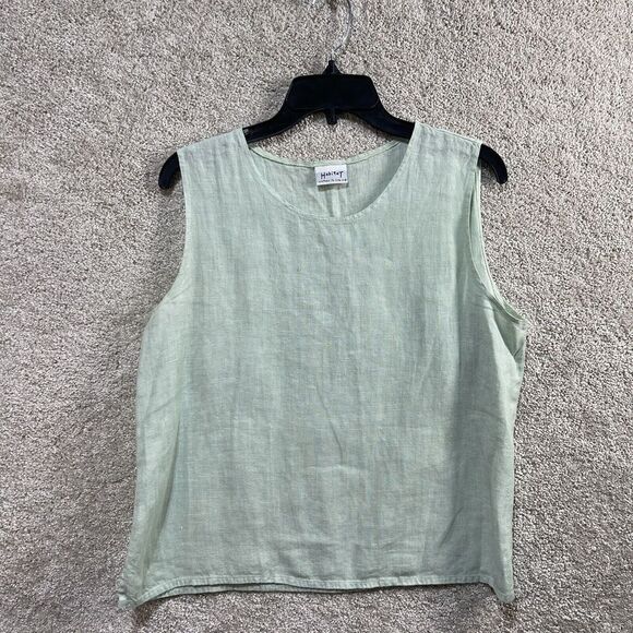 Habitat 3 Piece Skirt Set Women's Small 100% Linen Mint Green Floral Maxi Blazer - Picture 8 of 12